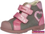   Szamos lány szupinált gyerekcipő 25-30 szürke-pink szivecskés