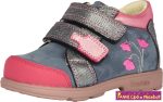 Szamos lány szupinált gyerekcipő 20-24 kék-pink virágos