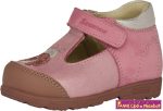   Szamos lány szupinált szandálcipő/balerinacipő 19-24 pink-ezüst katicás