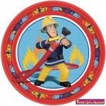 Fireman Sam, Sam a tűzoltó Papírtányér 8 db-os 23 cm