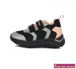 D.D.step lány sportcipő 24-29 fekete-ezüst-pink