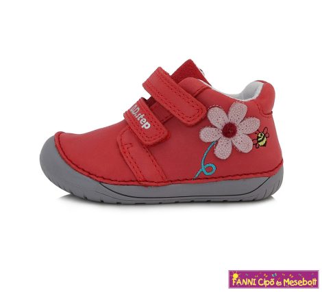 D.D. step lány "Barefoot" gyerekcipő 20-25 piros virágos