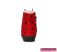 D.D. step lány téli bélelt vízlepergető gyerekcipő 26-31 fekete-piros katicás
